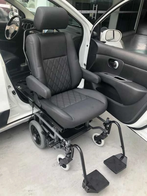 banco de carro giratório para cadeirante
